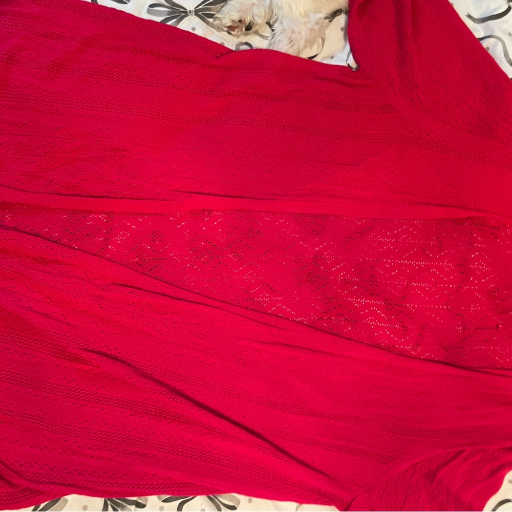Croft & Barrow Scarlet Knit Top cardigan